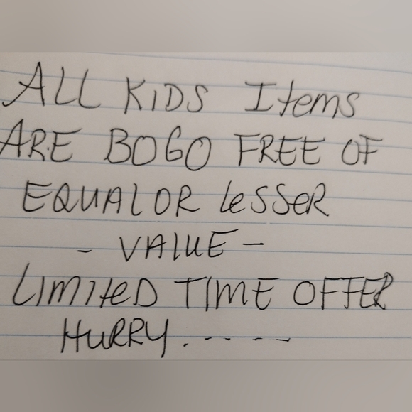 All kids items BoGo free - Picture 1 of 14